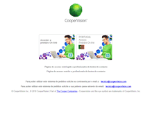 Tablet Screenshot of coopervision-online.com